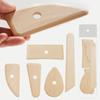 Wooden Pottery Tools Pottery Tool Assortment Pottery Tools Set for Ceramics Clay Carving Shaping 5 Piece Wooden Rib for Ceramic
