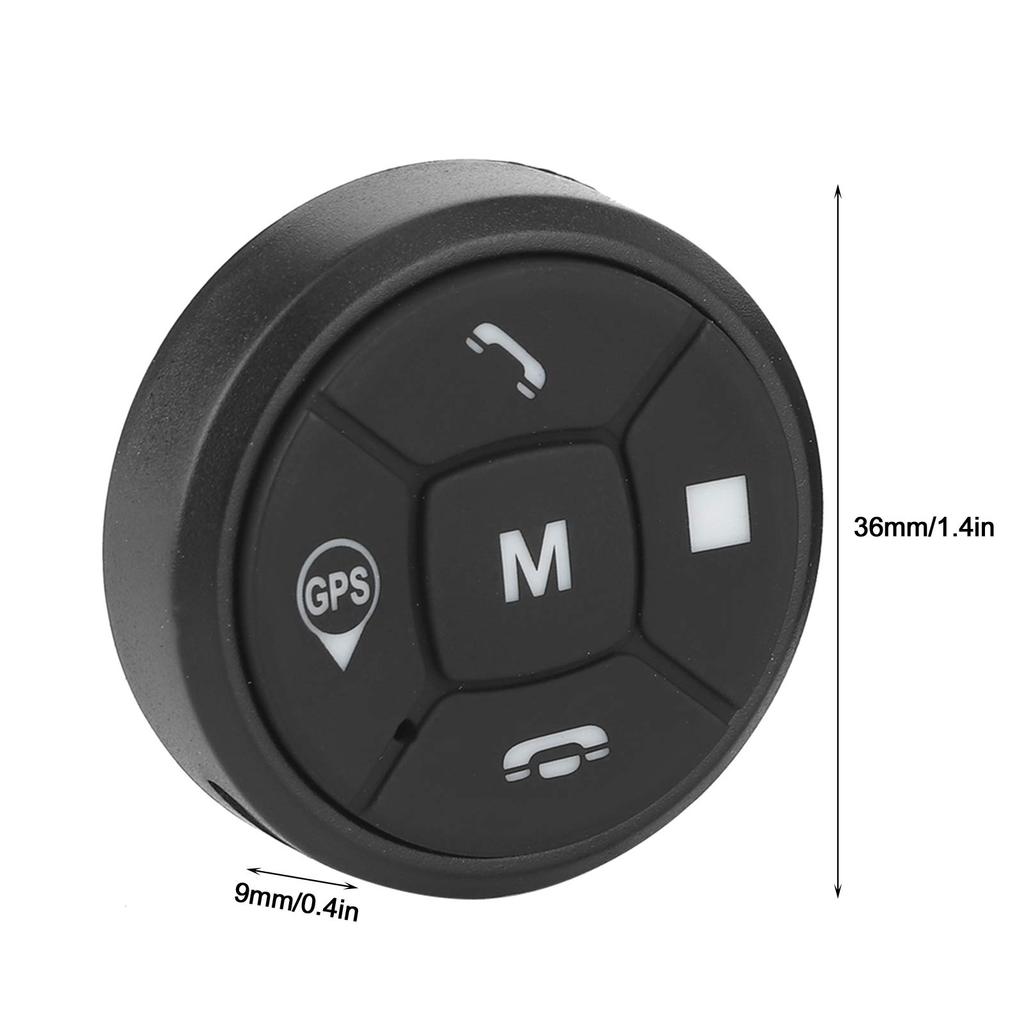 Akozon Car Steering Wheel Controller Steering Wheel Control Button Radio Volume Navigation Controller Switch