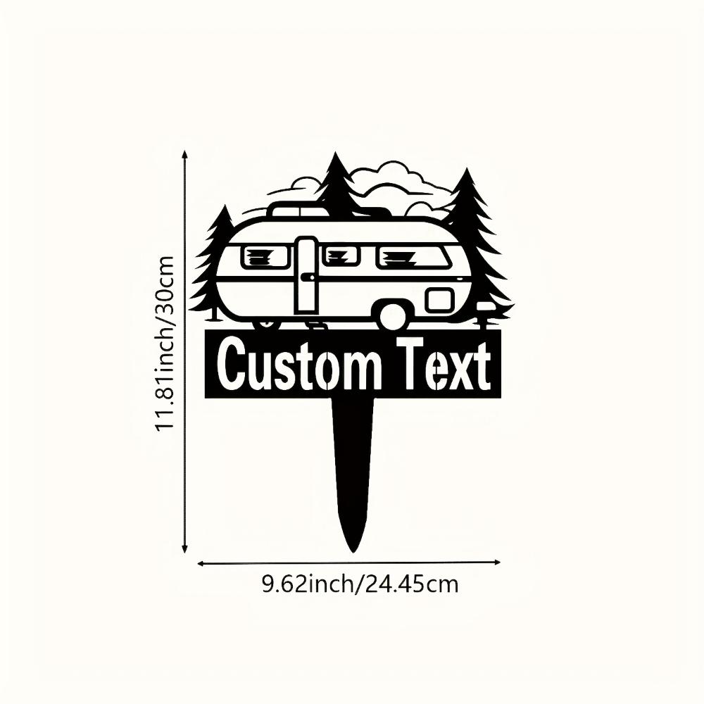 Metal Wall Art for Camping RV Outdoor Decor Waterproof Rustic Garden Sign