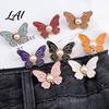 Butterfly Shape Button Pin Waist Tightener Pins No-Sew Pants Tighteners Removable Jeans Reducer Pins for Loose Skirts Dresses Stylish