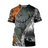 Hunter 3D Print Man's T-Shirt Teenagers Clothes Outdoor Sports Hunting Deer Hunting Short Sleeve Oversize Man T-shirt