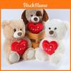 Adorabile Orsetto di Peluche a Forma di Cuore Morbido Orsacchiotto Bambola Regalo per Compleanno e San Valentino