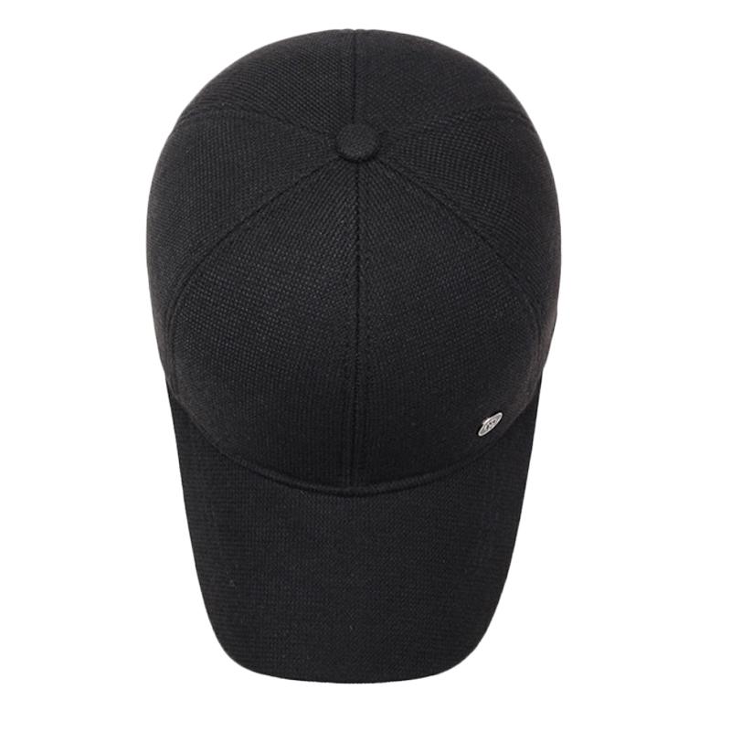 Men's Warm Cotton Cap Middle-Aged and Elderly Ear Protection Baseball Cap Autumn Winter Woolen Hat