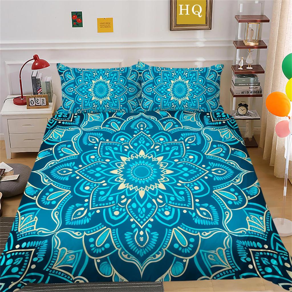 Bohemian Datura Bedding Set Quilt Cover Pillow Cover Home Bedding Set AU/EU/US Full Size Single/Double Bed