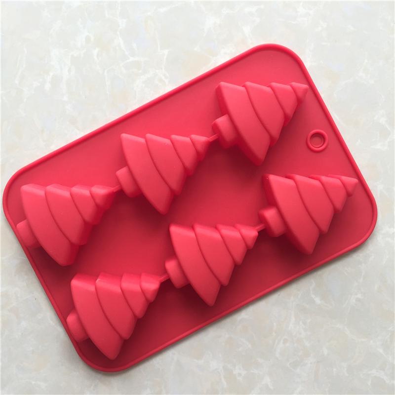

New Cake Tools Silicone Cake Mold 6 Christmas Tree Halloween Chocolate Baking Equipment Kitchenware