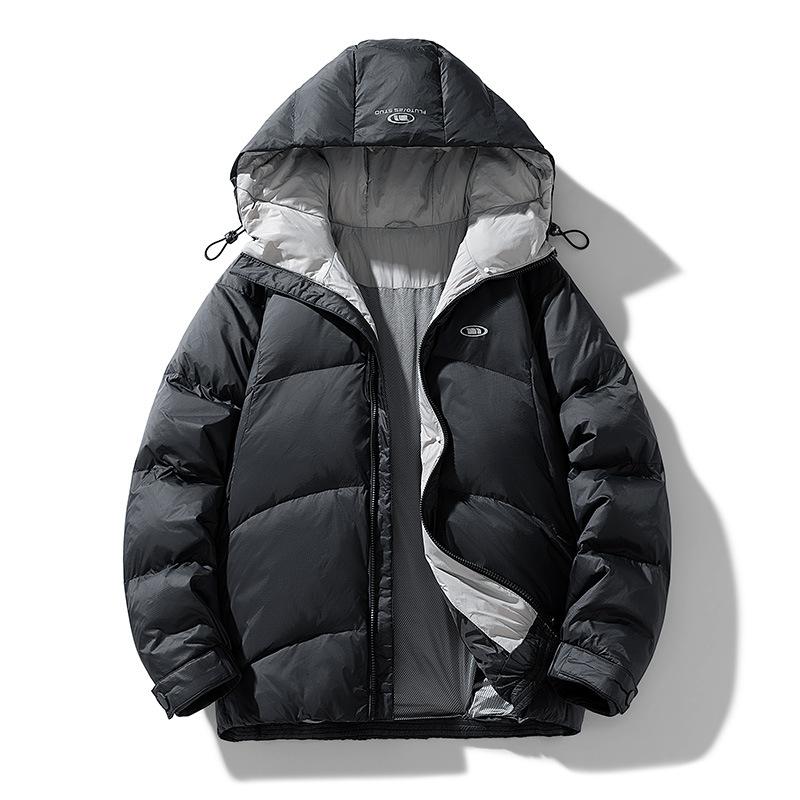 

Зимняя национальная стандартная пуховая куртка Пуховая куртка с капюшоном Верхняя одежда L чёрный