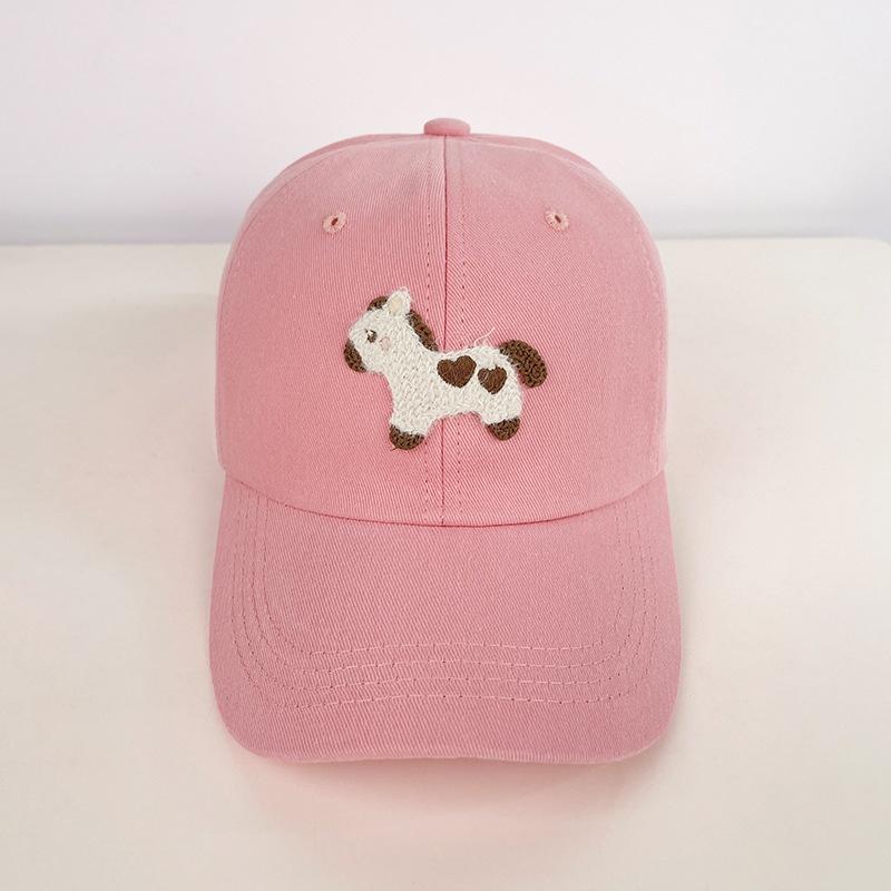 Korean Cute Pony Embroidered Baseball Cap Fashion Versatile Baseball Cap For Women Men