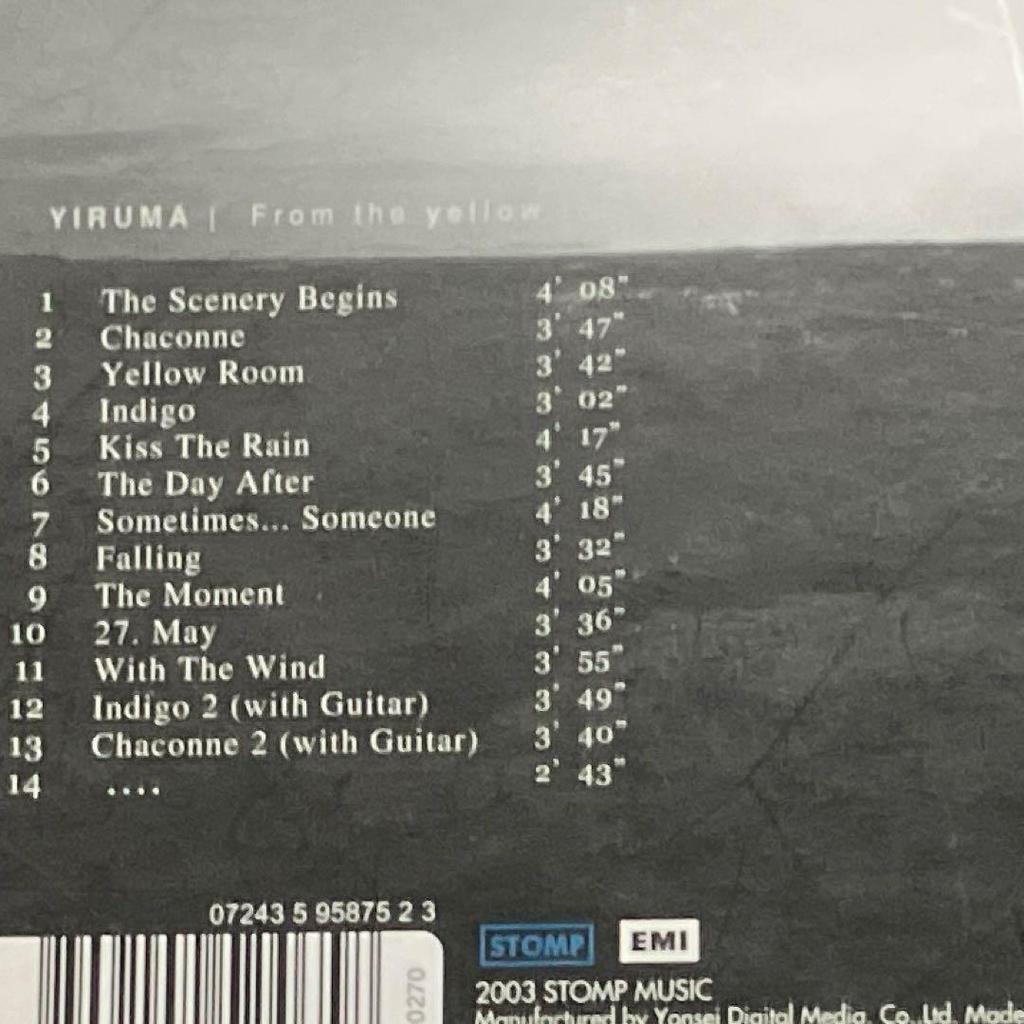 [USED] YIRUMA From the Yellow Room with Sleeve Case