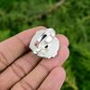Gift For Her 925 Silver Natural Hessonite Rough Multi Stone Adjustable Ring