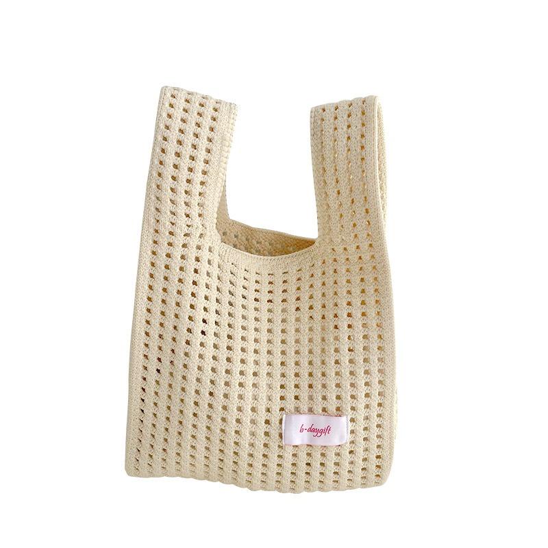 Westentasche Westentasche Trend Gestricktes Hohlnetz Ein-Schulter-Handtasche Handtasche All-Match-Handgelenktasche mit großer Kapazität