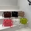 Bucket Trendy Water Bag With Solid Color And Square Buckle Decor For Daily