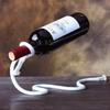 Bottle Rack - Creative Rope Range Bottle Forged Magic Iron Wine Kitchen Shelf Table Decoration Holder B448