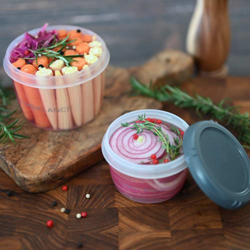 Wilmax EMBALANCE Round Container (XS) 130ml White, Set of 2 (T12210)