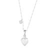 White Mother of Pearl Heart S925 Sterling Silver Necklace - Elegant and Versatile Clavicle Chain with a Niche Luxury Design for Women
