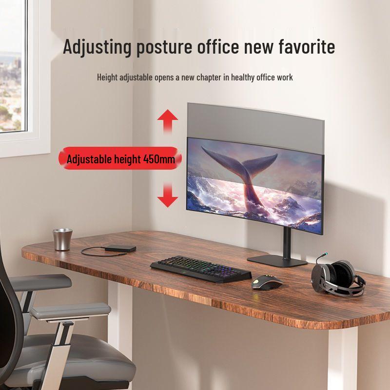 Adjustable Swivel Monitor Stand for 19-32 Inch Desktop Computers
