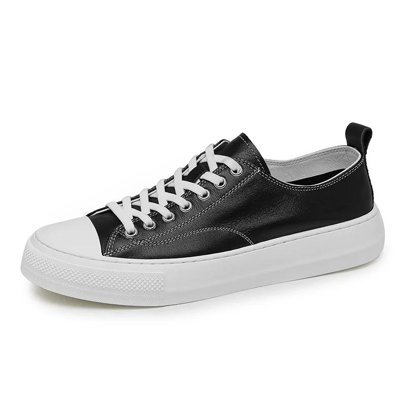 Fashion British Style Men's Genuine Leather Casual Shoes Fashionable Business Work Shoes Men's Banquet Formal Shoes Winter Short Boots