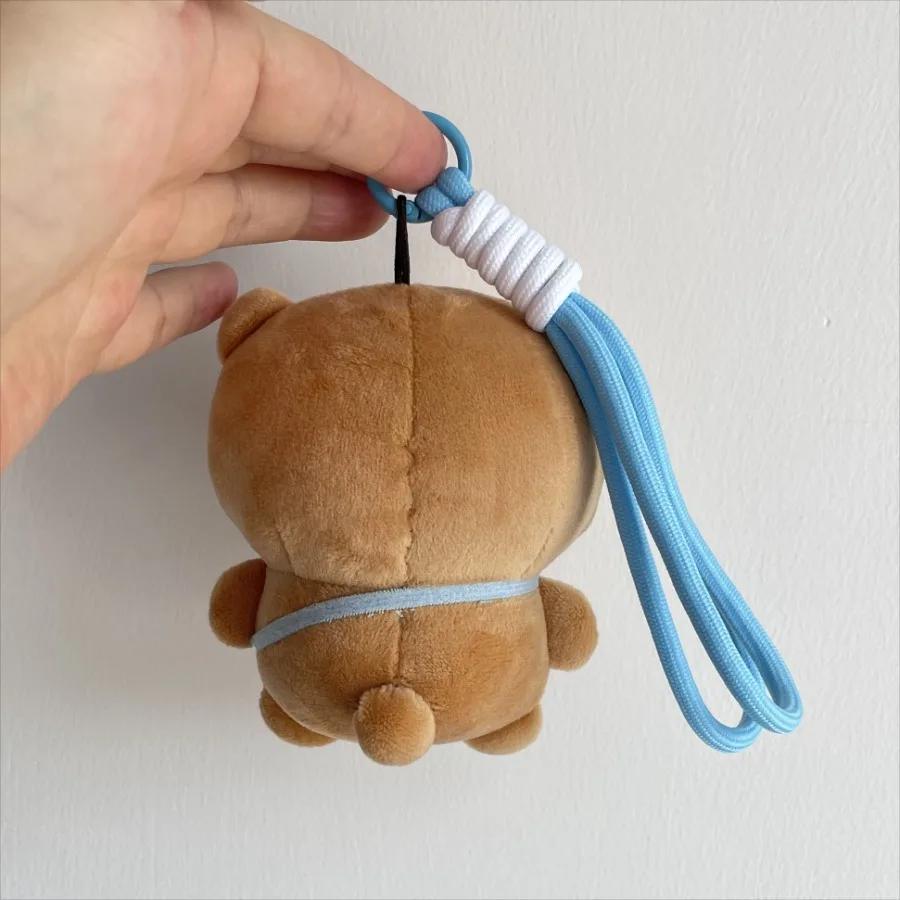 Cute Bubu Dudu Plush Keychains Stuffed Wall Plushie Panda Kawaii Fluffy Bear Puppet Doll Soft Bag Pendant Couple Birthday Gifts