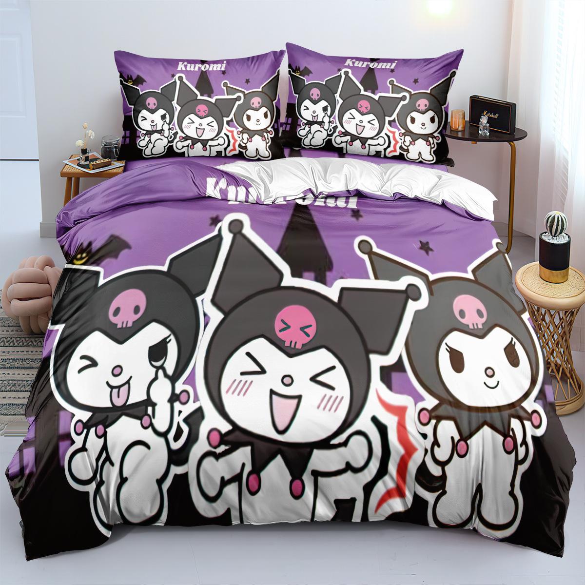 

Детское постельное белье, комплект из трех предметов, 90-120 г, абразивная ткань, 3D цифровая печать 90 * 200