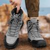 Men's High-top Autumn and Winter Wear-resistant and Non-slip Outdoor Hiking Off-road Hiking Shoes, Light and Comfortable Thick-soled Tooling Martin