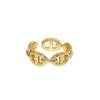 Anello Minimalista alla Moda Ins con Design Personalizzato a Naso di Maiale Multi-strato Vuoto Versatile per Fidanzate Anello Dolce Delicato