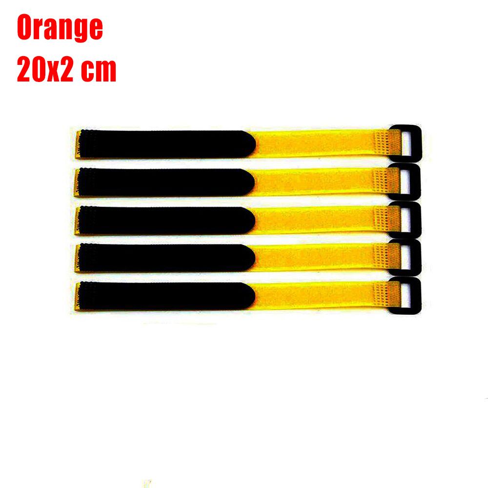 5Pcs Nylon Antiskid Cable Tie Down Straps For Rc Eachine Lipo Battery Multicolor Nylon Straps Magic Tapes Sticker 20/30*2Cm Set