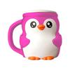 Ice Cream Pint Holder 3D Printed Penguin Ice Cream Pint Cozy with Handle And Spoon Leak Proof Popsicle Cozy Beer Can Cup Sleeve