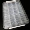 Craft Organizer with Small Bottles Transparent Box Clear for Crafters