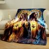 Sacred Heart Mary Jesus Blanket  Printed Blanket for Living Room Bed Couch lunch break Soft Cozy Blanket for Friend's festival Gift