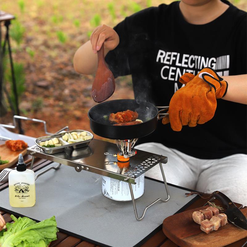 Ultra-Light Portable Mini Butane Gas Stove for Camping, Cycling, and Fishing