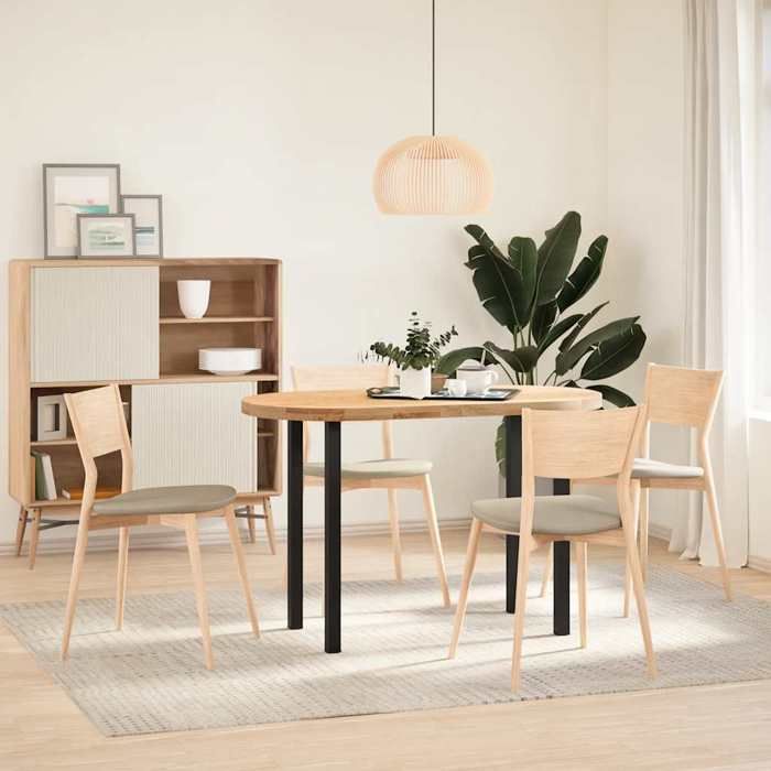 VidaXL Console Table Legs 4 Pieces Black 72-74 Cm Steel 4012456