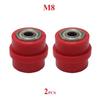 2pcs 8mm 10mm Motorcycle Chain Tensioner Motocross Wheel Guide Drive Roller Pulley ATV Moto Accessories Enduro Dirt Pitbike