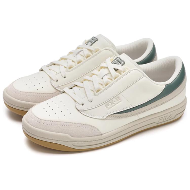 FILA FX-2 Trendy Fashion Low-Top Skate Shoes Men sneaker White Brown F12M511212FSW