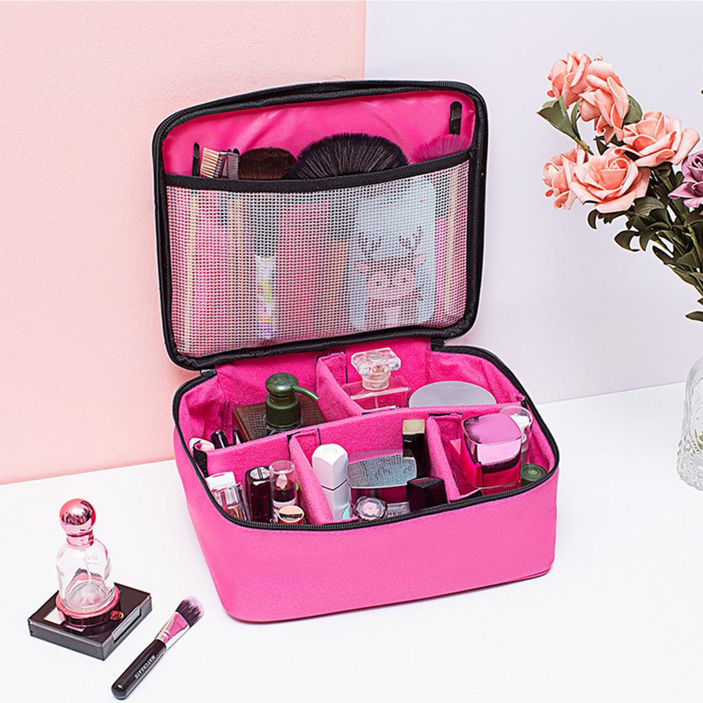 Kosmetyczka Regulowany Przegródek Wodoodporna Wstrząsoodporna Duża Pojemność Przenośna Torba na Kosmetyki i Przybory Toaletowe