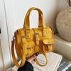 High-end Hot Girl Motorcycle Style Handbag Fashionable Design Commuting Shoulder Cross-body Bag