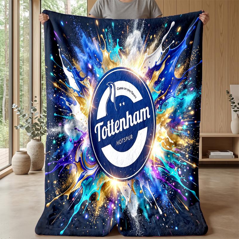 Tottenham Hotspur Theme Blanket Soft Flannel Blanket Plush Throw Blanket Cozy Sofa Bed Blanket for Home Decor