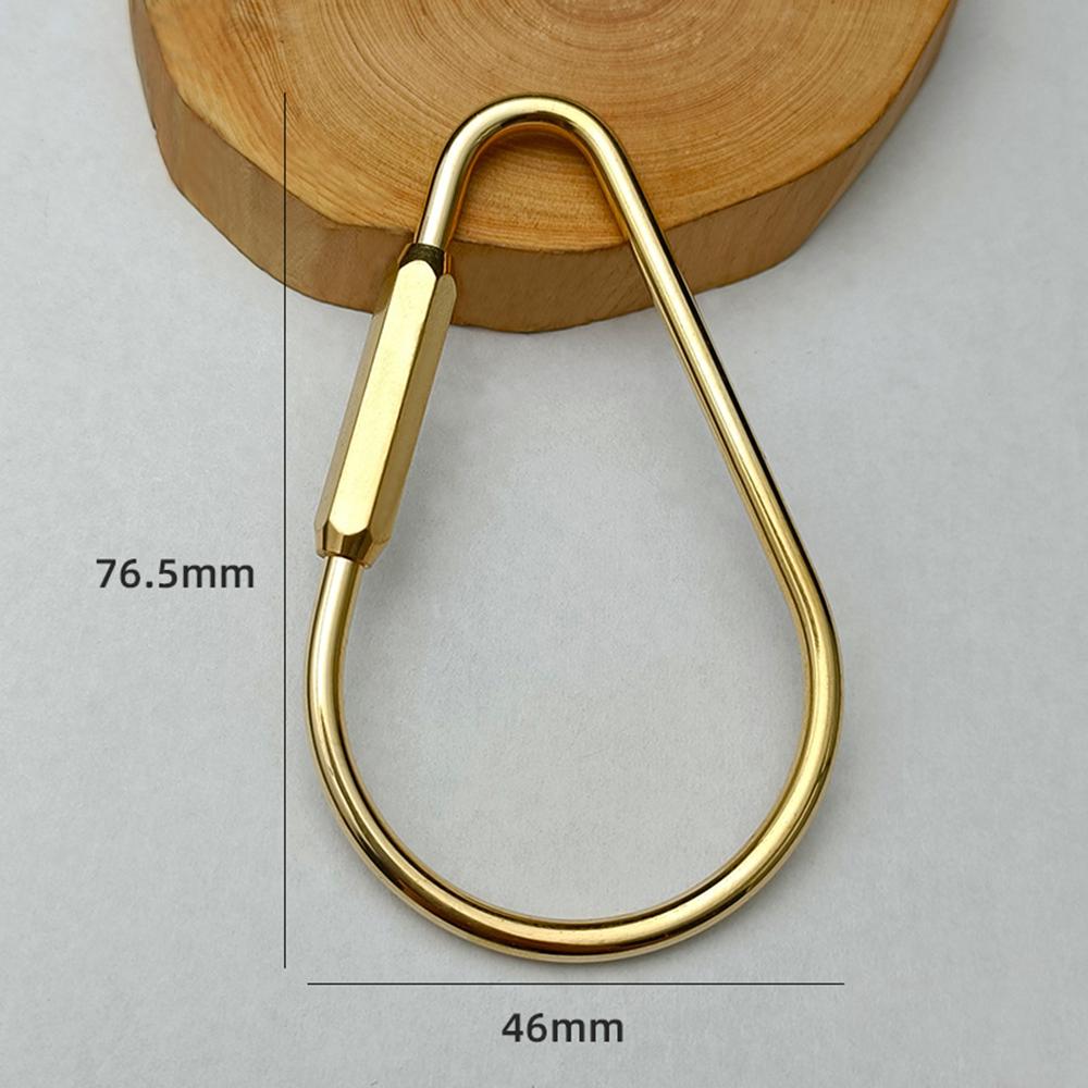 Keychain With Lock D Key Chain Color Camping Carabiner Survival Camping Equipment Buckles Hooks Key Ring Accessories