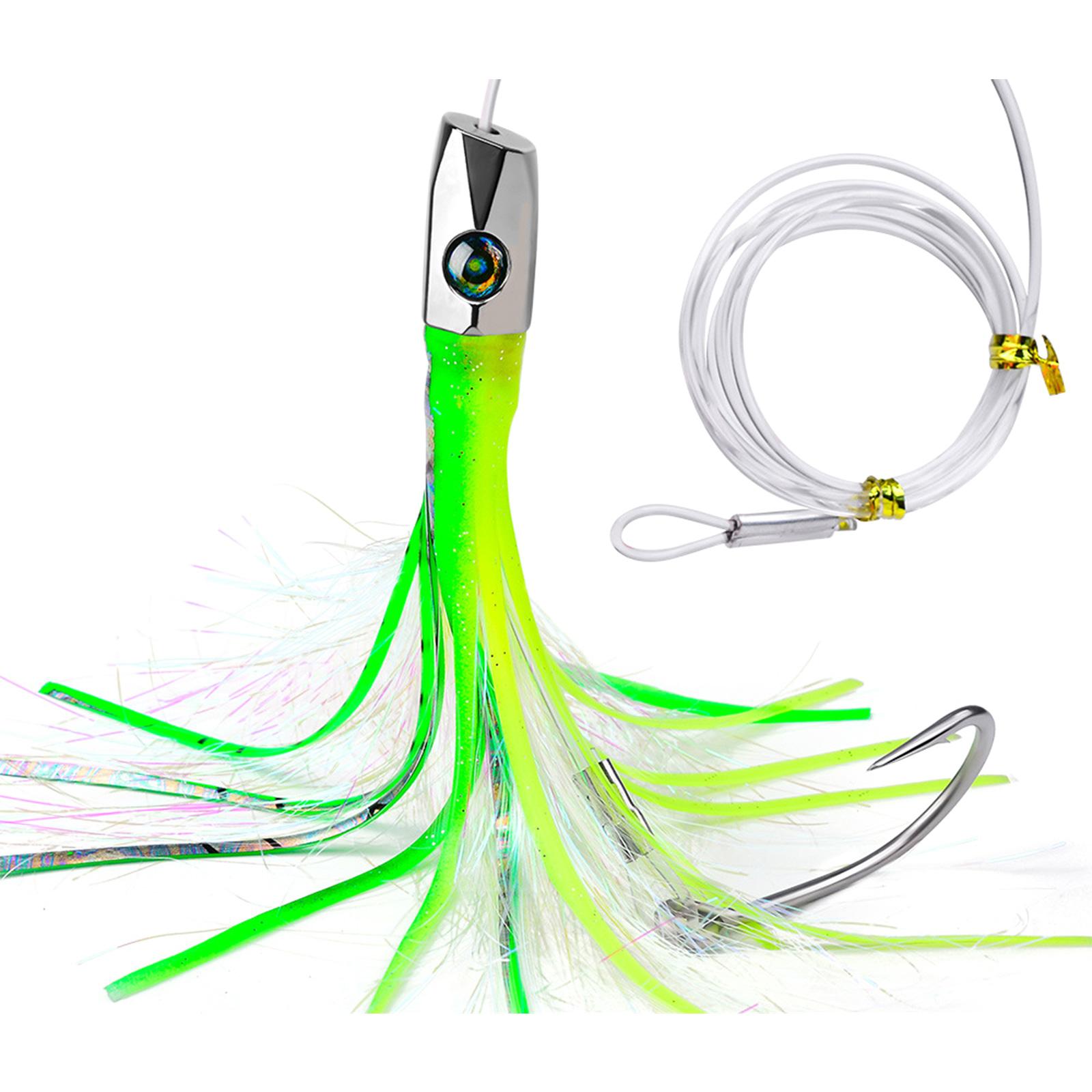 

Seawater Fishing Lure Metal Head Octopus Squid Skirt Baits Octopus Squid Skirt Trolling Lures Fishing Accessories A