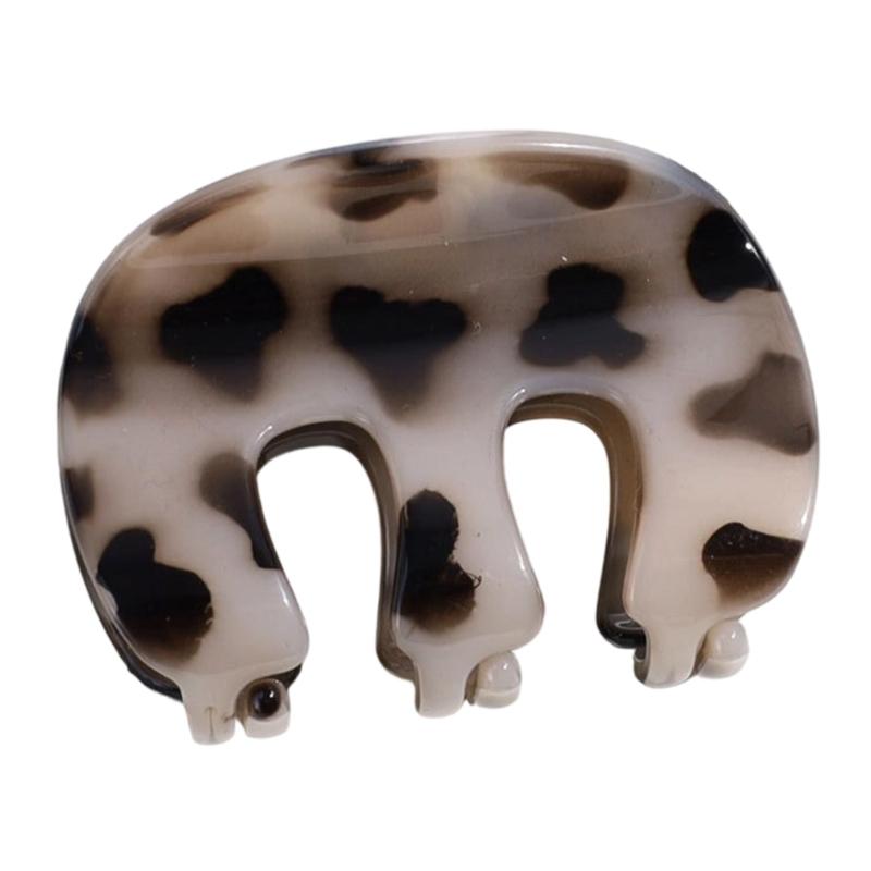 Comfortable Leopard Pattern Hair Claw Strong Barrette For Daily Use Hair Claw Clip For Office Women Everyday Outfit
