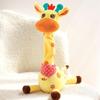 Rechargeable Musical Educational Doll with Lights Interactive Baby Gift Repeating What You Say Dancing Talking Giraffe Toy