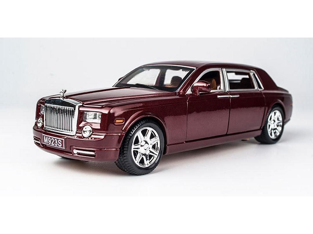 

Сплав 1:24 Модель автомобиля Phantom со звуком и светом - Детская игрушка и коллекционное украшение красный