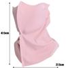 1/2 Pieces Women Summer UV Protection Neck Scarf Ice Silk Face Mask Cover Outdoor Wrap Cover Sports Cycling Sun Proof Sunscreen Dustproof