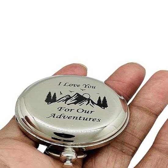 

Blue Globe Export Engraved Brass Compass Nautical Pocket Compass for Outdoor Hiking, Maritime