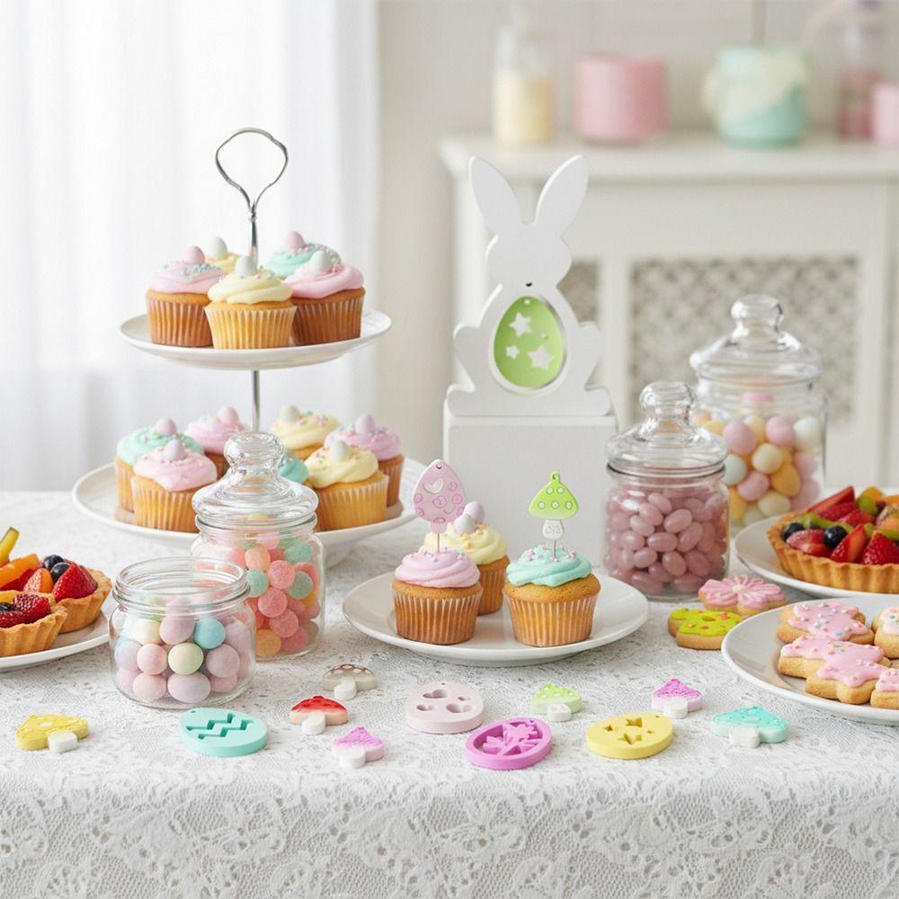 Easter Eggs Resin Casting Mould Rabbit Mushroom Pendant Making Mold Pendnat Making