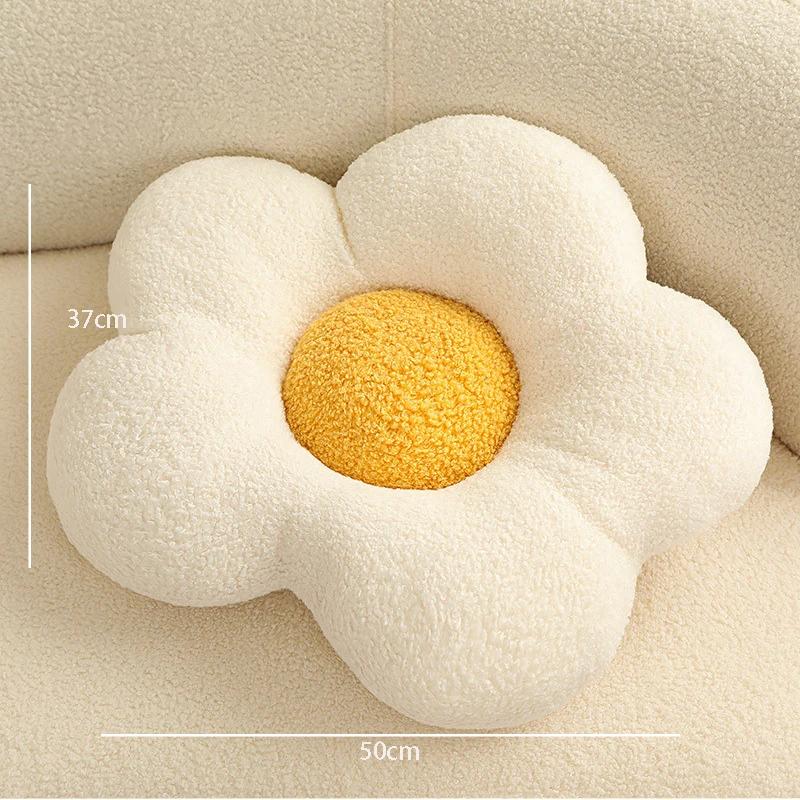Ins Flower Plush Pillow Creative Sofa Stuffed Cushion Bedroom Home Decor Friends Gift