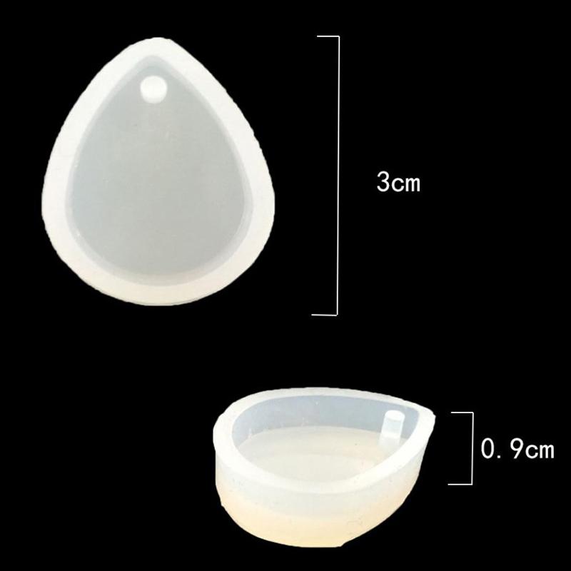 5ks/sada Přívěsek na klíče silikonová forma Sada kulatý obdélníkový přívěsek na výrobu šperků