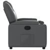 Relaxation Armchair Grey Synthetic Leather