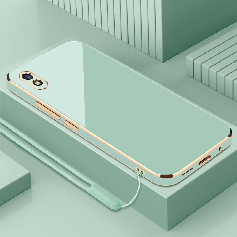 

Для Redmi 9A спортивный чехол роскошный квадратный чехол для телефона Redmi 9A 9AT 9i противоударный силиконовый чехол-накладка Fundas For Redmi 9A Sport&Case & Strap