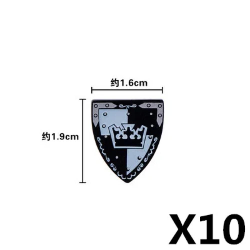 MOC Blocuri de Construcții Militare Figurine Soldați Medievali Accesorii Arme Leu Roșu Vultur Negru Cavaler Armură Scut Mini Cărămizi