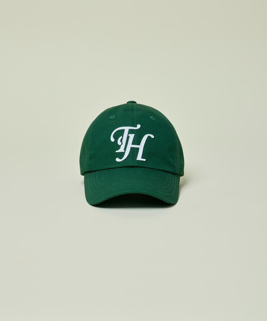 Teulaepighamoni Deep Shape Applique Logo Ballcap_Green