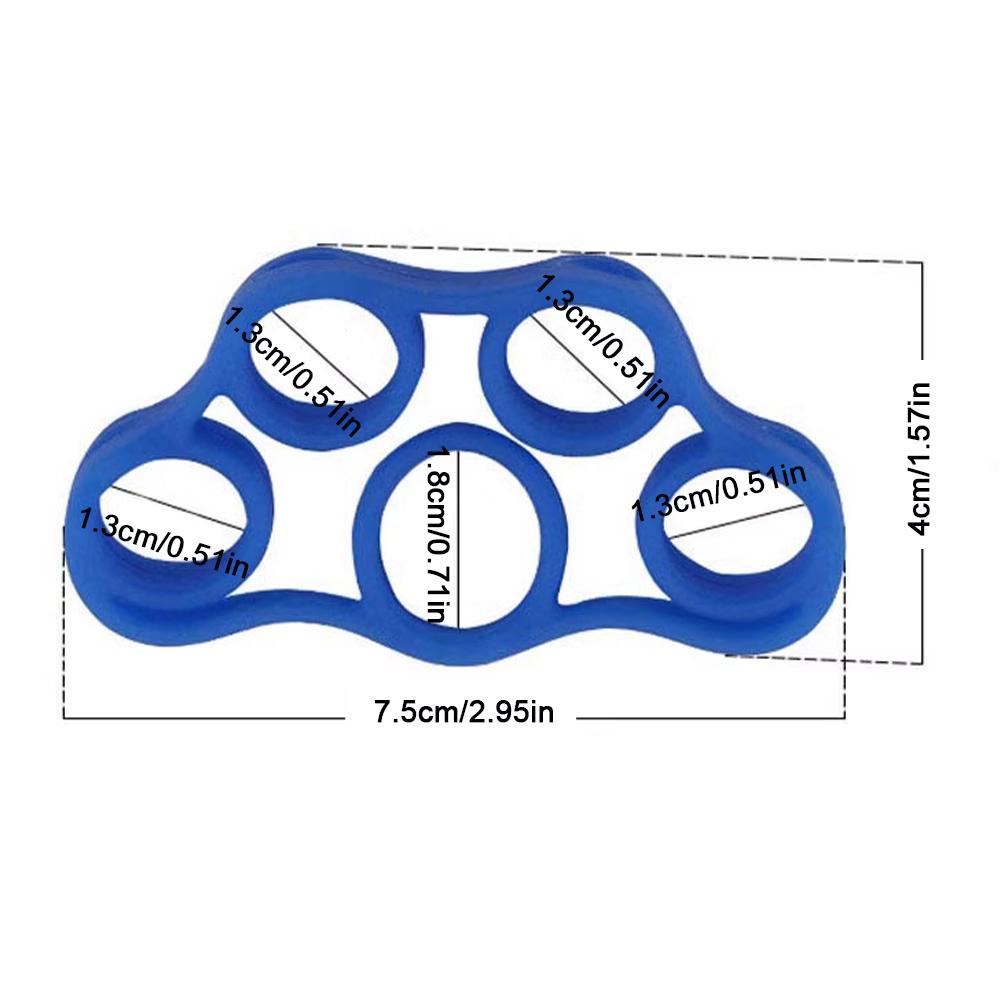 Silicone Finger Trainer Finger Tension Ring Finger Splitting Exercise Device Hand Rehabilitation Tension Device Five Finger Trainer